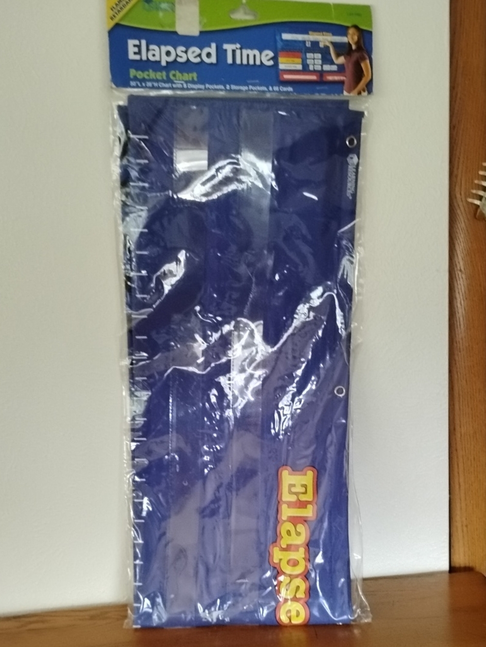 Elapsed Time Pocket Chart – New in Package – Classroom Learning Tool Grade 2-8